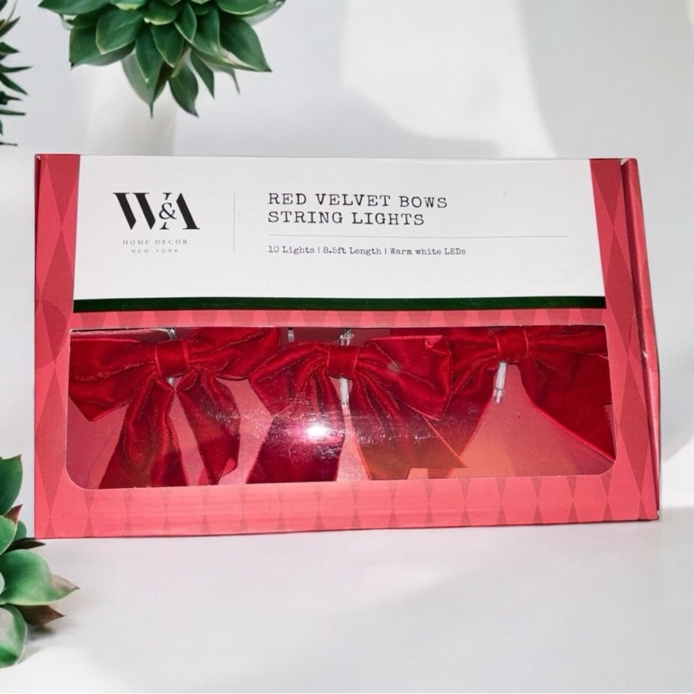 Red Velvet Bow LED String Lights Viral